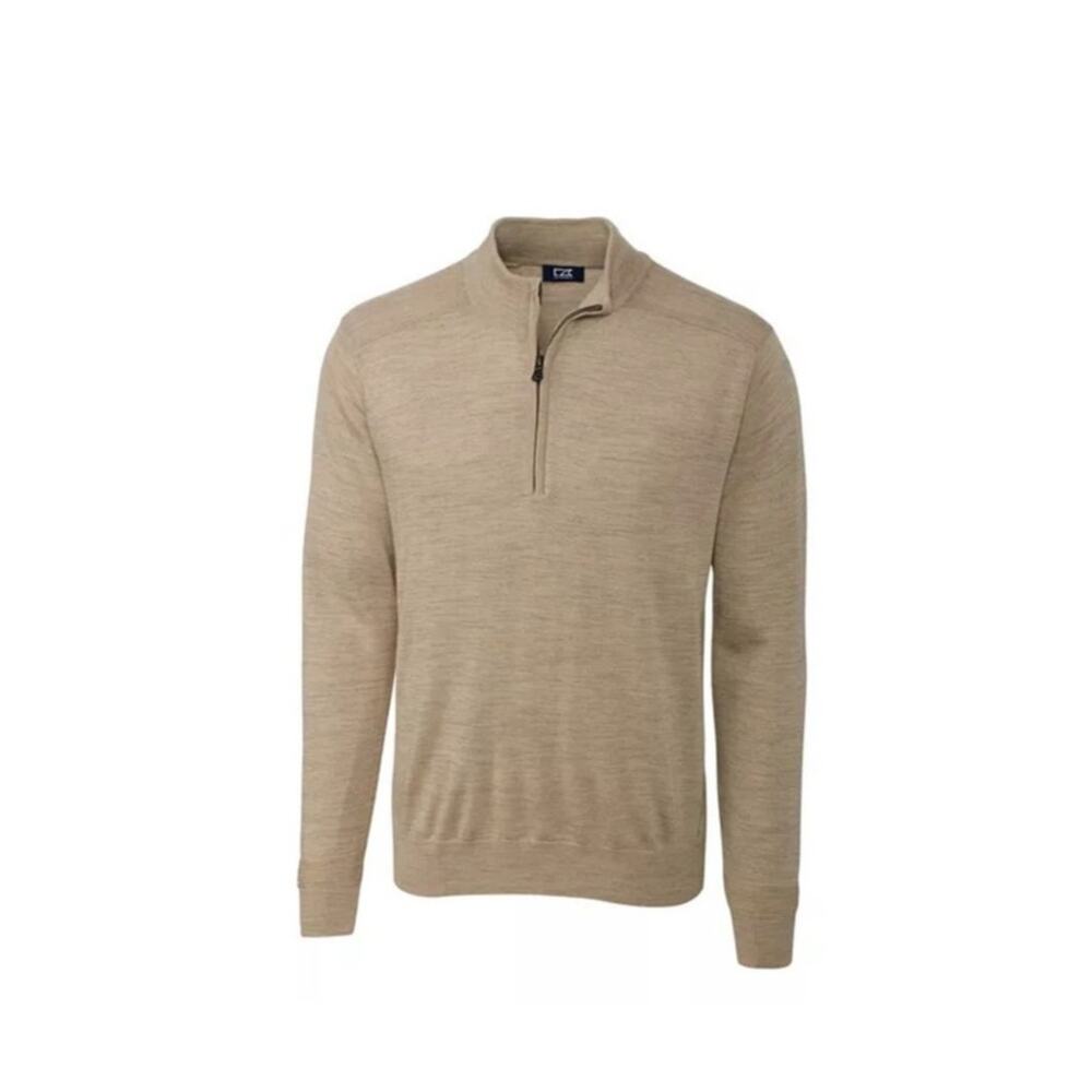 New Cutter & Buck Men's Half Zip Mock Sweater Small
